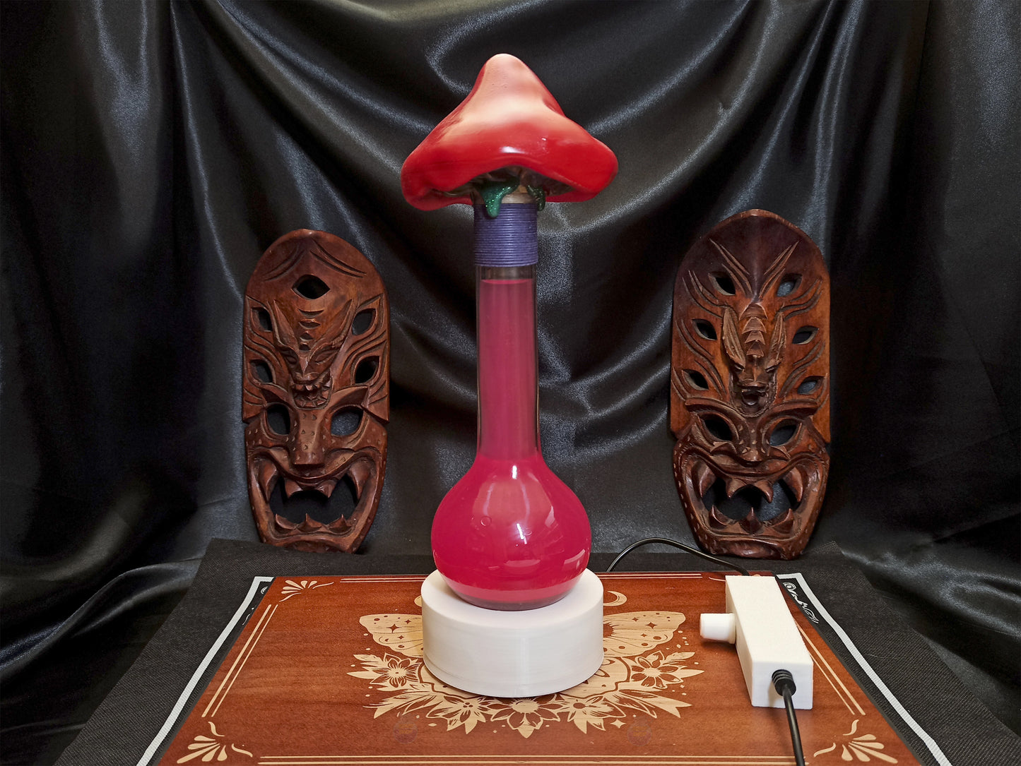 Mystical mushroom prop, primed tree trunk version