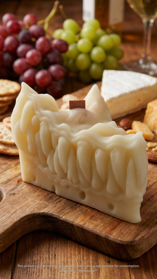 Cheese mimic wax prop